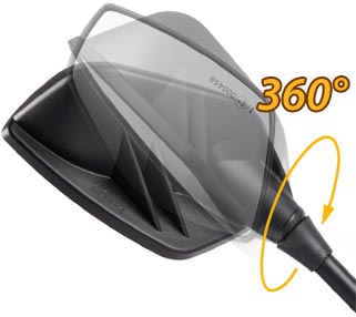 Redline mirror plate adjustability