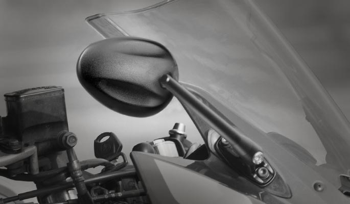 KiWAV Ellipse sportsbike motorcycle mirrors