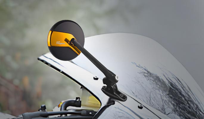 KiWAV Missie sportsbike motorcycle mirrors