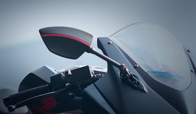 KiWAV Redline sportsbike motorcycle mirrors
