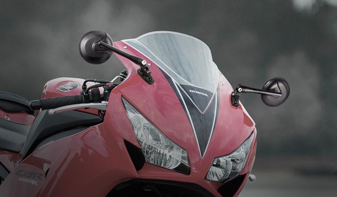 KiWAV Retro sportsbike motorcycle mirrors