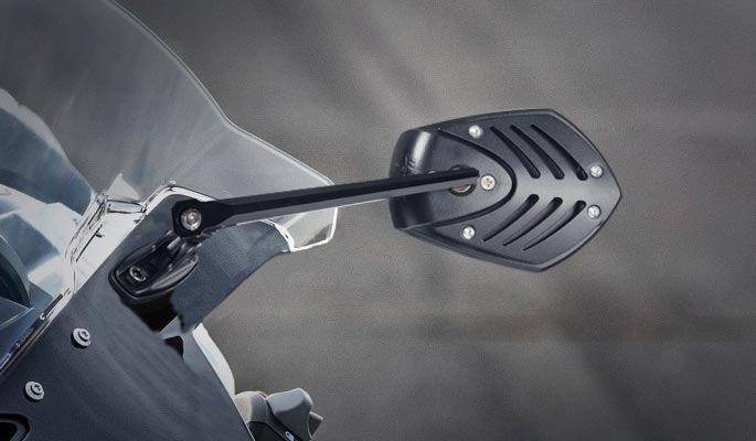 KiWAV Shield sportsbike motorcycle mirrors