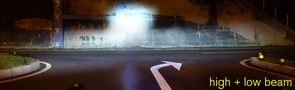 Light Shape Test - low + high beam