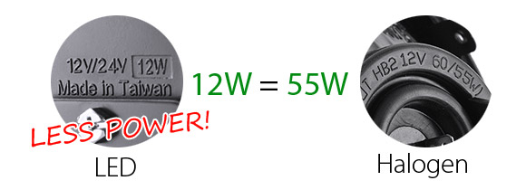 LED - super bright, less power