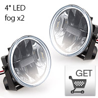 KiWAV 4inch LED fog