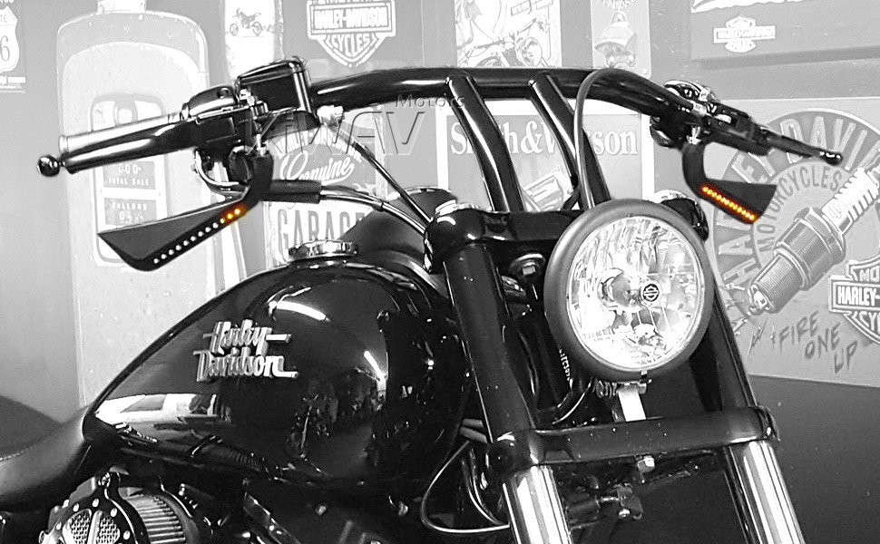 KiWAV LED motorcycle mirrors - Axe