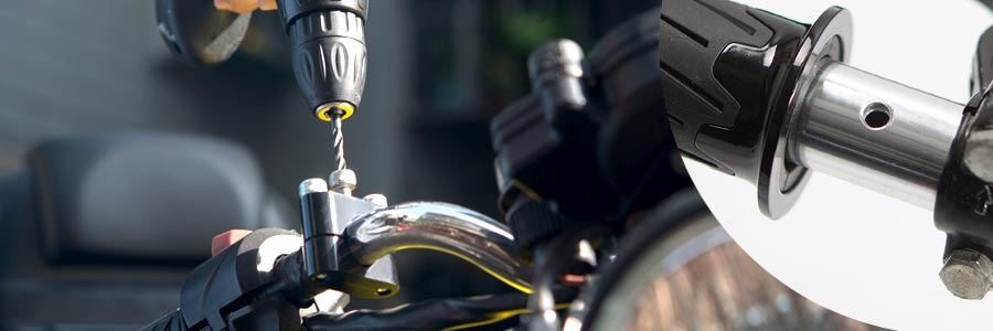 Drilling handlebars made easy How to make a hole through a rounded surface?