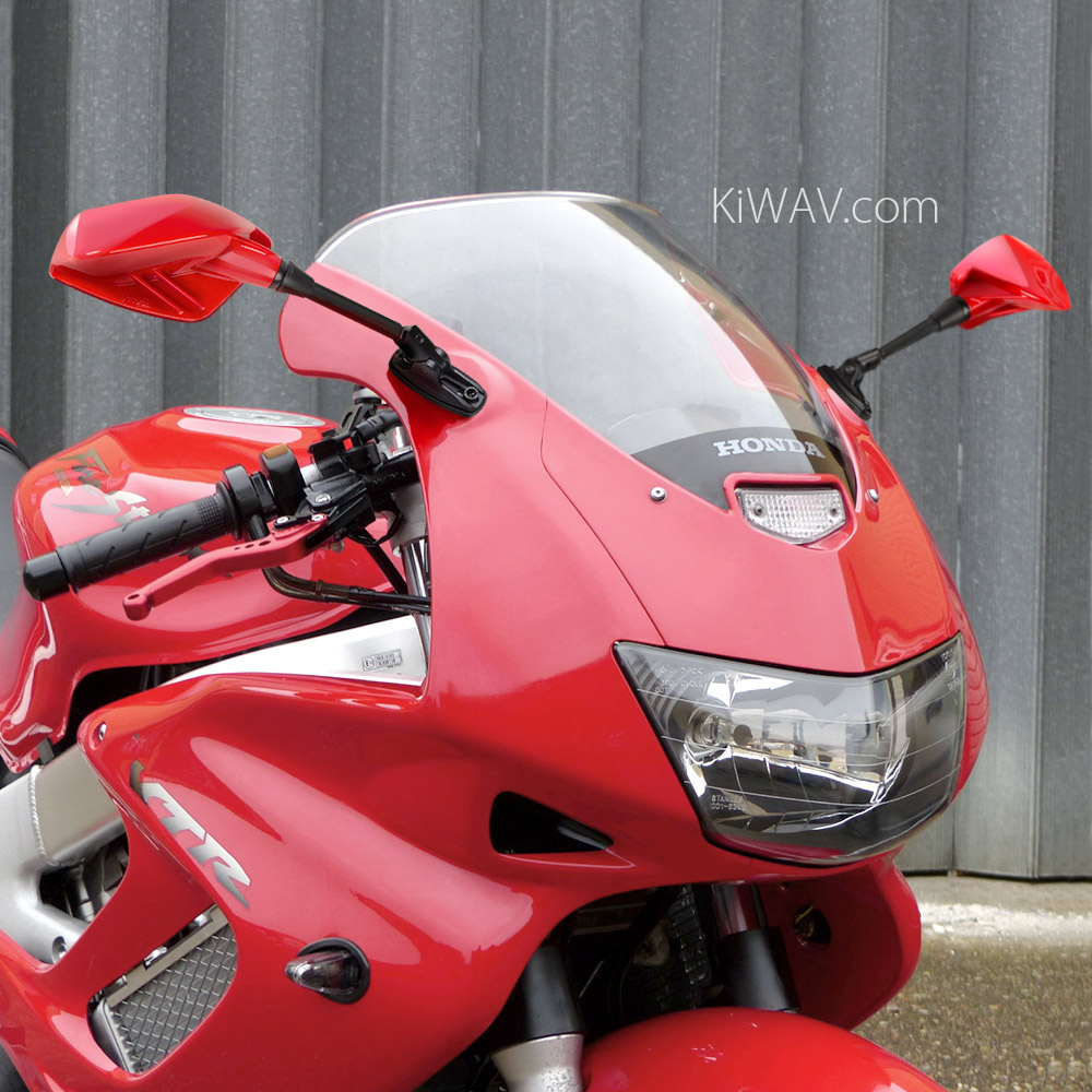 motorcycle mirrors Fin on Honda VTR1000 firestorm