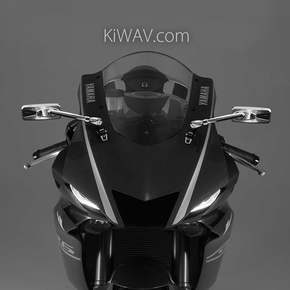 motorcycle mirrors Modern on Yamaha YZF R6