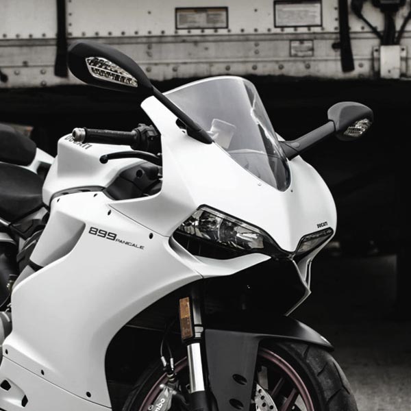 Ducati panigale 899 with stock mirrors