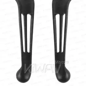 KiWAV Long Slotted Cut Hand Control Levers All Matte Black For Harley Davidson '96-'03 XL