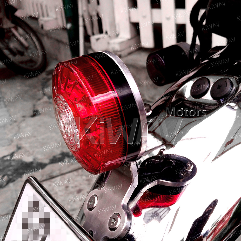 ライトとウインカー: バイク用LEDテール- / ブレーキランプ 3インチ 丸い 汎用