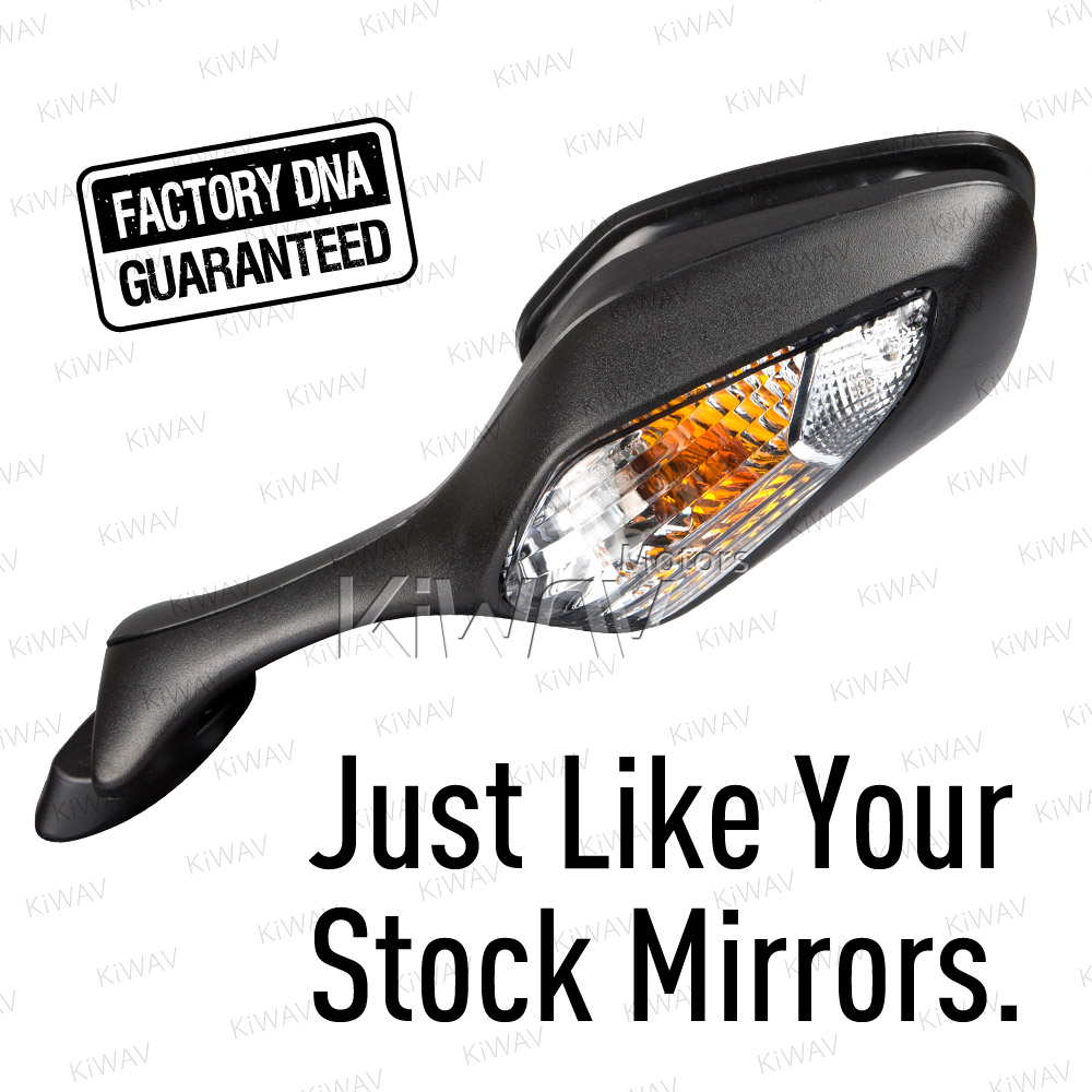 Replacement Black OE Style Mirror Mirrors 2008-2014 Honda CBR 1000RR Black