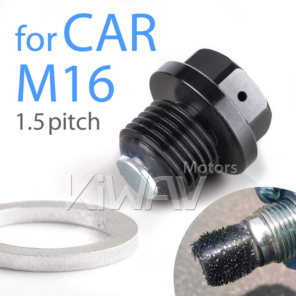Details about   3pcs Car Aluminum Alloy Magnetic Engine Oil Pan Drain Bolt Screw M12 M14 M16 