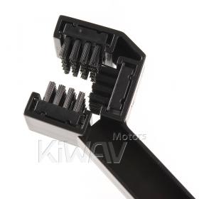 motorcycle chain scrubber cleaning 3 way brush black for motorcycle bicycle KiWAV