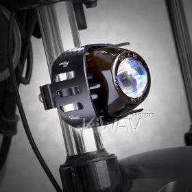 motorcycle scooter round fish-eye black fog auxiliary light Magazi